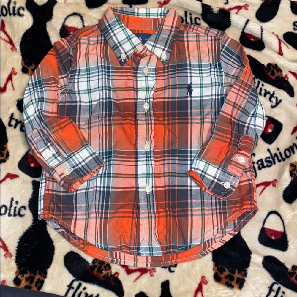 Boys button down polo